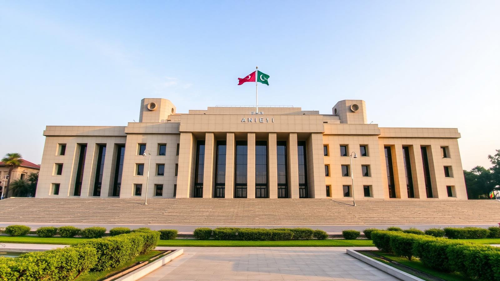 Federal secretariat building in Islamabad